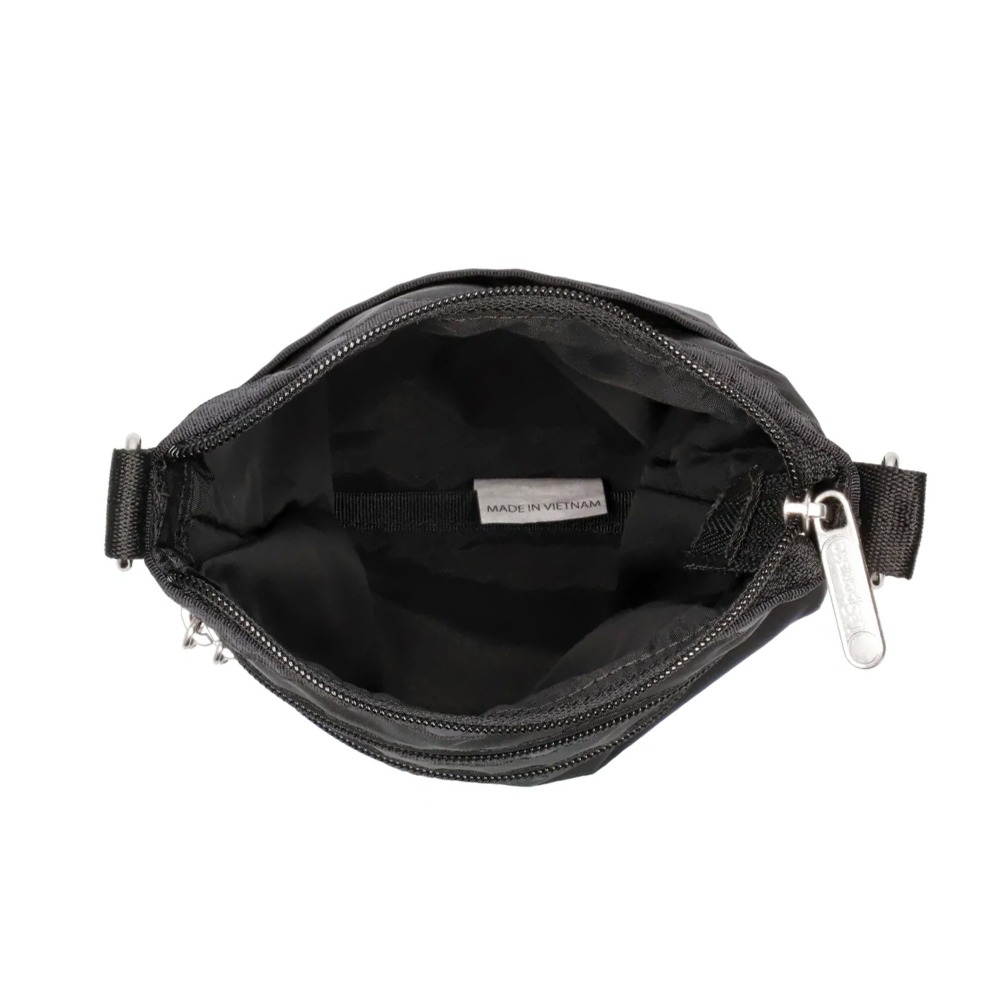 LeSportsac 2025夏季新品 3-Zip Crossbody 三層拉鍊斜背包(4007) R086永恒黑-細節圖4