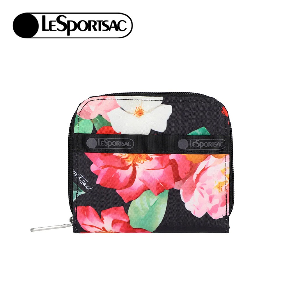 LeSportsac 2025夏季新品 Claire Wallet ㄇ字拉鍊零錢包(6505)-規格圖5