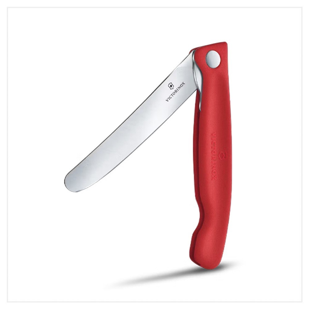 VICTORINOX 瑞士維氏黑砧板+折疊式蕃茄刀 野餐套組 紅/黑 6.7191.FC1/6.7193.F-細節圖3