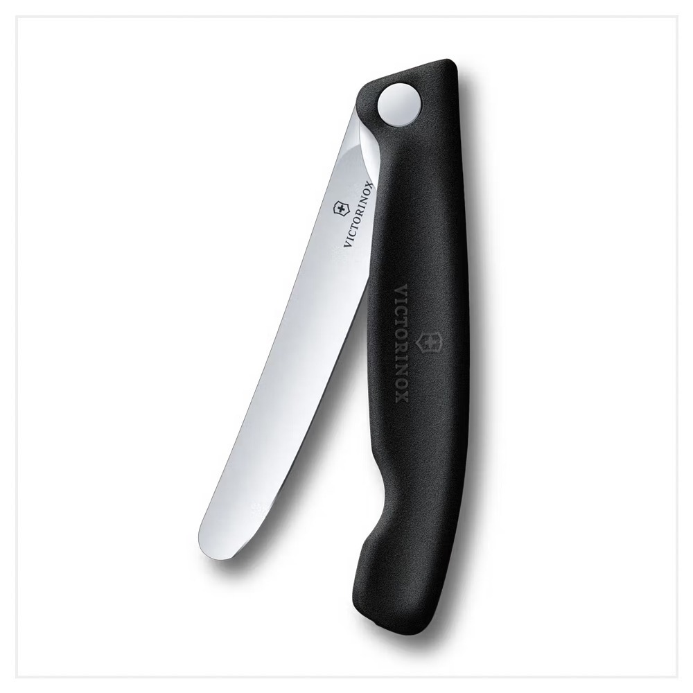 VICTORINOX 瑞士維氏黑砧板+折疊式蕃茄刀 野餐套組 紅/黑 6.7191.FC1/6.7193.F-細節圖6