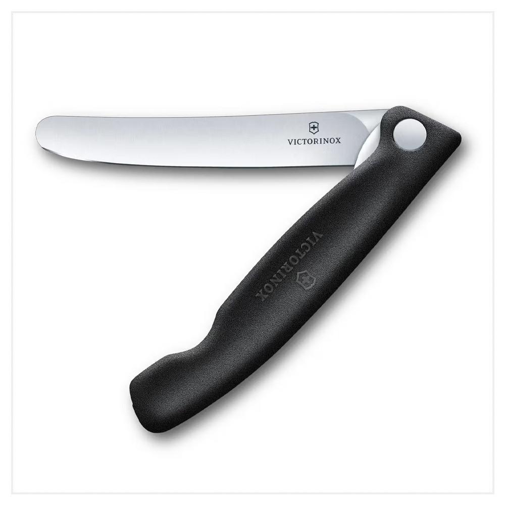 VICTORINOX 瑞士維氏黑砧板+折疊式蕃茄刀 野餐套組 紅/黑 6.7191.FC1/6.7193.F-細節圖7