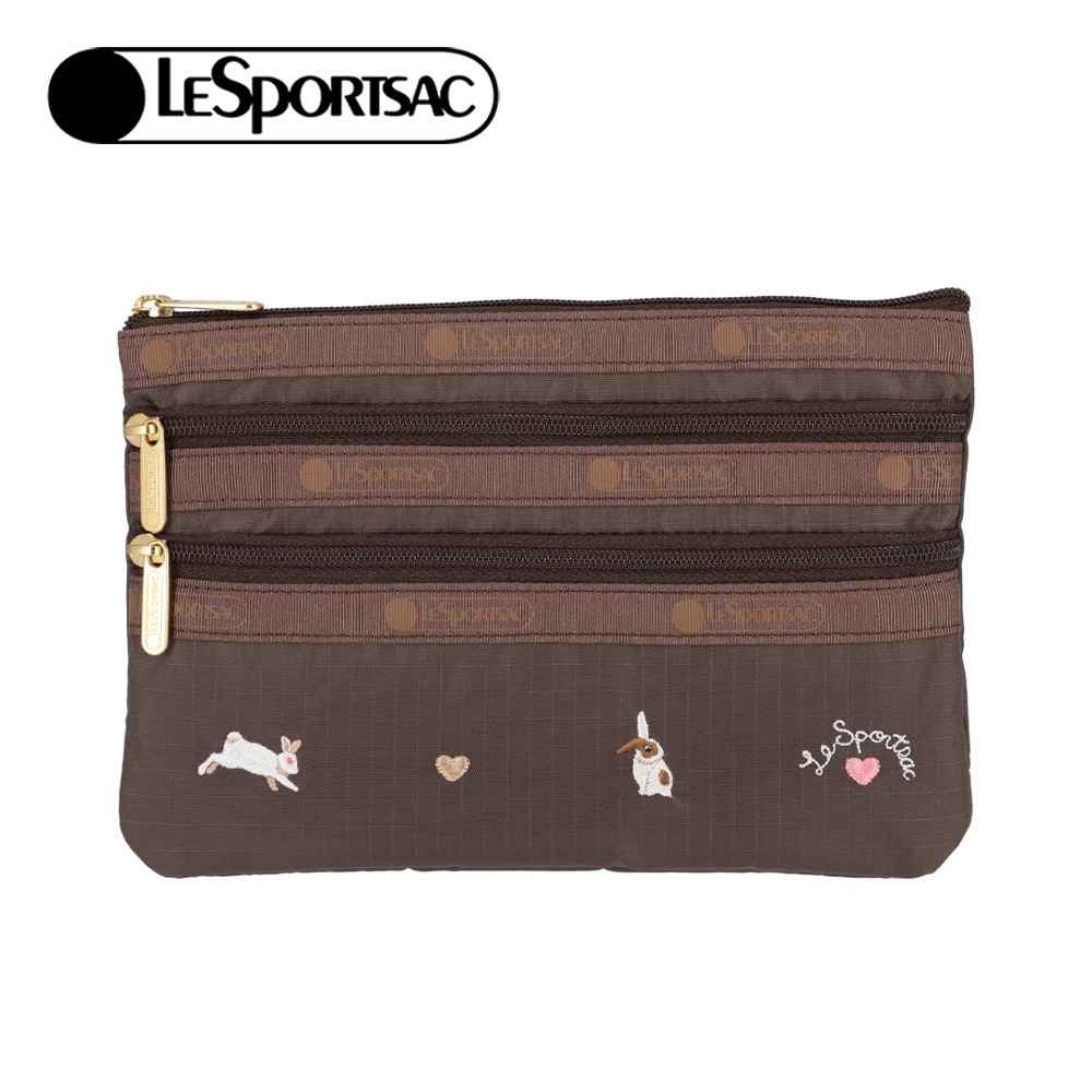 LeSportsac 2025秋季新品 3-Zip Cosmetic 三層拉鍊化妝包(7158)-規格圖3