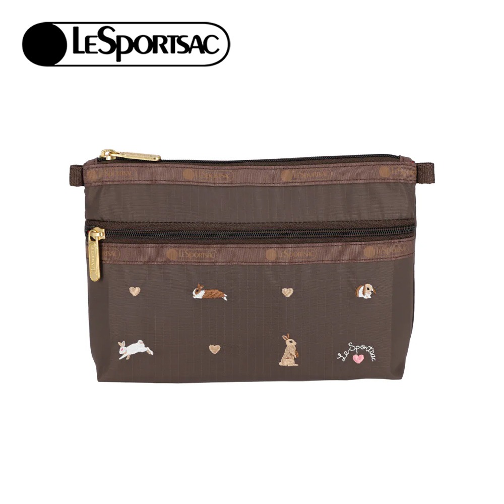 LeSportsac 2025秋季新品 Cosmetic Clutch 雙層拉鍊化妝包(7105)-規格圖4