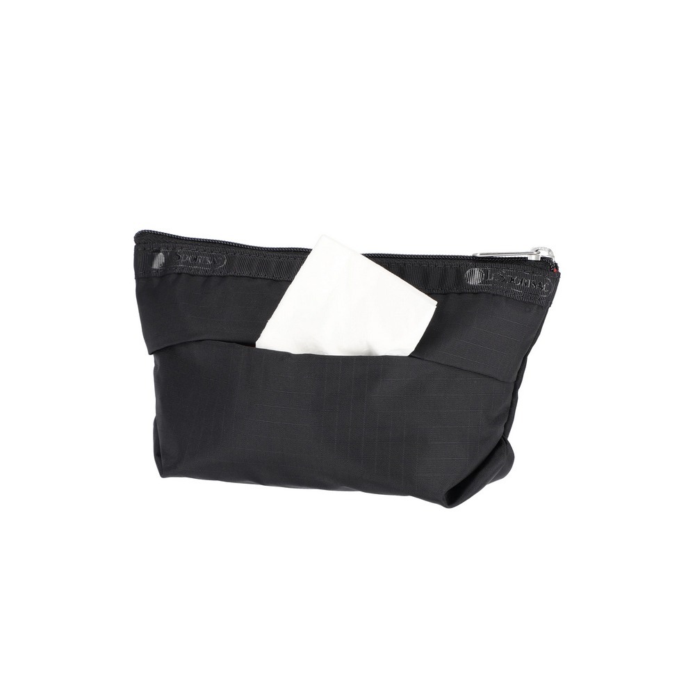 LeSportsac 2025秋季新品 Small Sloan Cosmetic 小梯型化妝包/刺繡黑貓(2724)-細節圖4