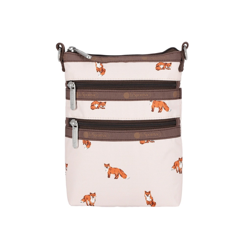 LeSportsac 2025秋季新品 3-Zip Crossbody 三層拉鍊斜背包(4007)-細節圖2