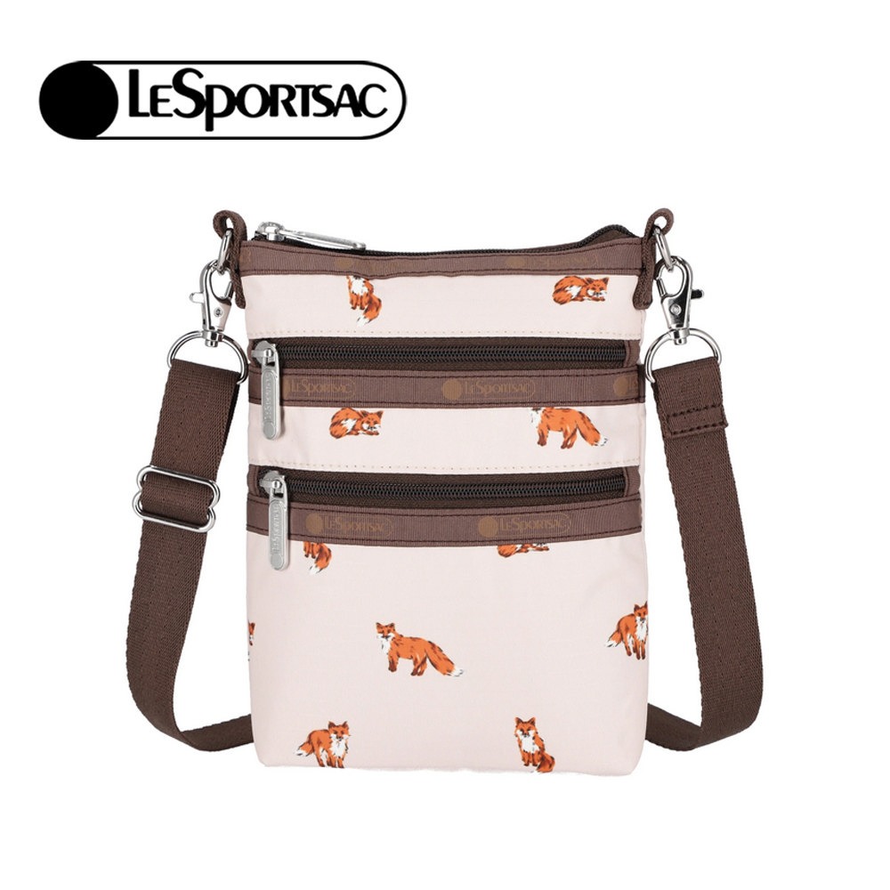 LeSportsac 2025秋季新品 3-Zip Crossbody 三層拉鍊斜背包(4007)-規格圖5