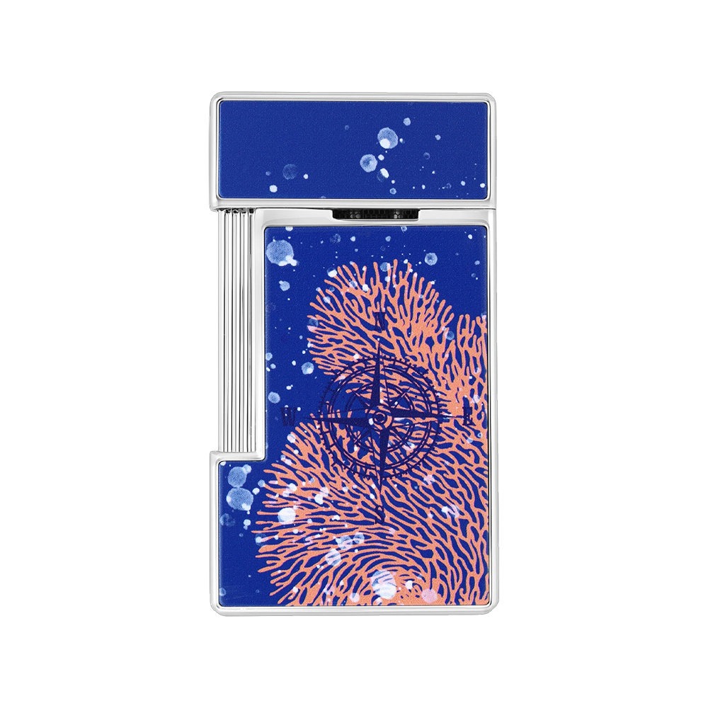 S.T.Dupont 都彭 slimmy 打火機 海底二萬里 藍色 28053-細節圖2