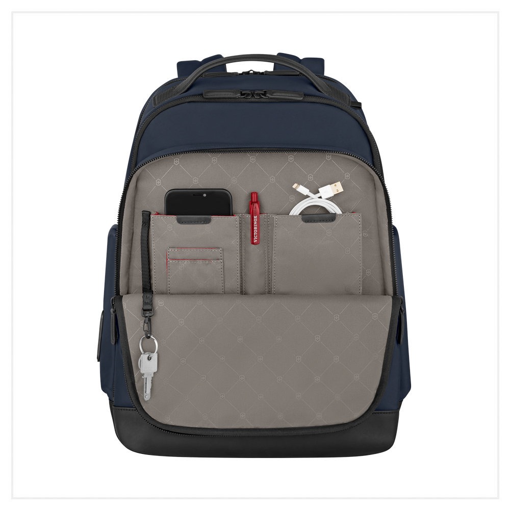 VICTORINOX 瑞士維氏 AlexNero系列 豪華後背包 海軍藍/黑 653677/653679-細節圖5