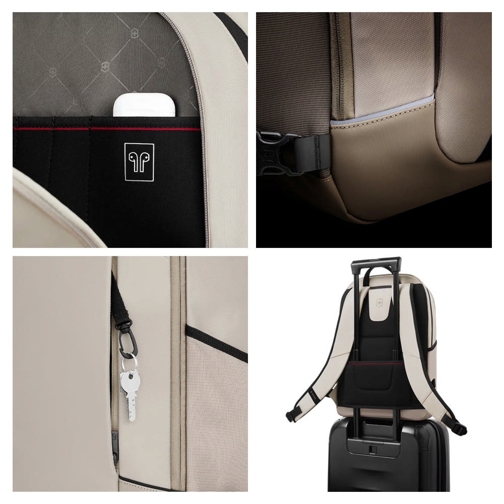 VICTORINOX維氏 AltmontModern 都會輕巧後背包 黑/白/藍653545/653546/653547-細節圖9