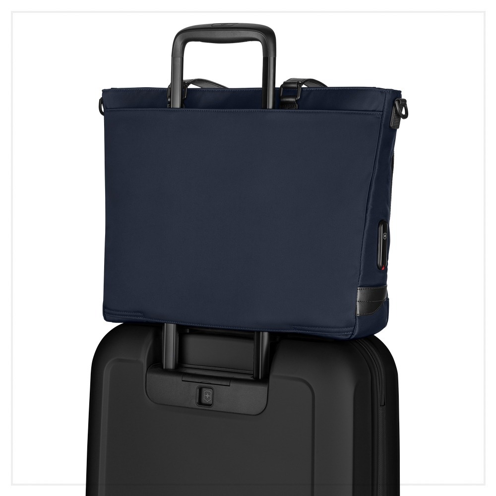 VICTORINOX 瑞士維氏 AlexNero系列 托特包 黑/海軍藍 611807/653672-細節圖6