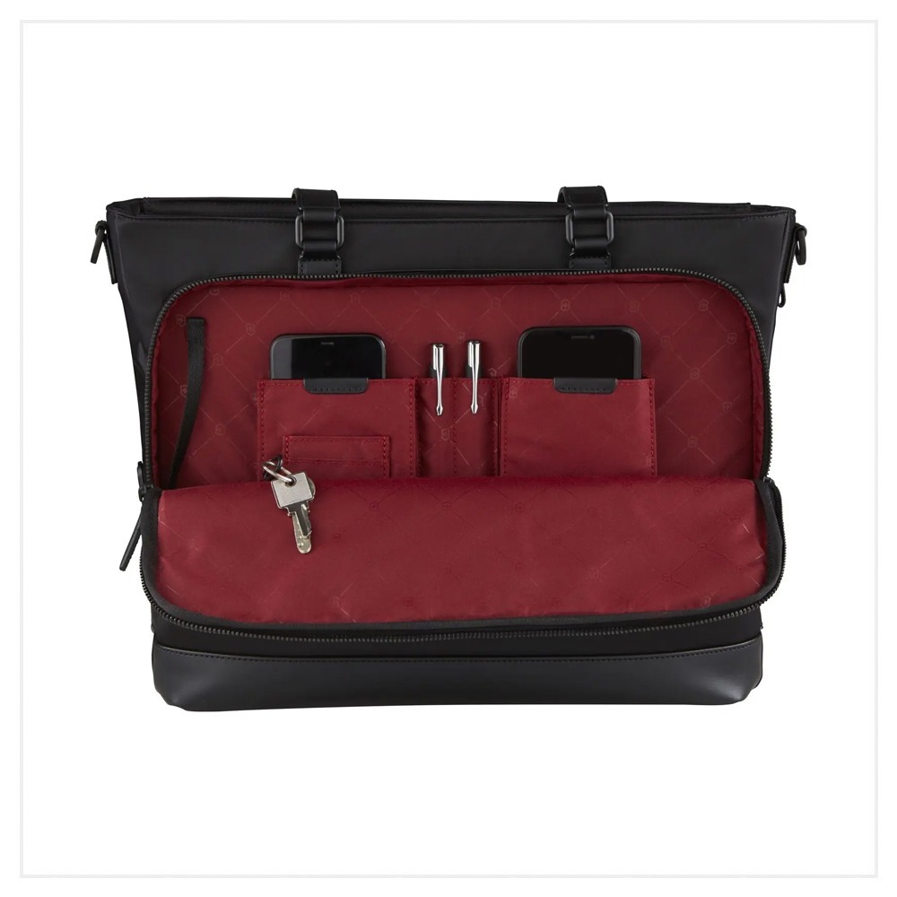 VICTORINOX 瑞士維氏 AlexNero系列 托特包 黑/海軍藍 611807/653672-細節圖8