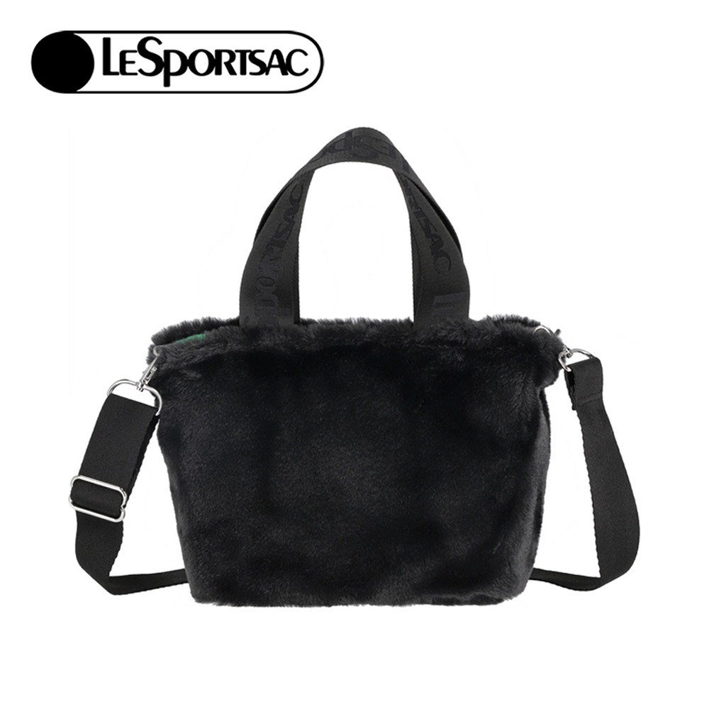 LeSportsac 2025冬季新品 FUR E/W Tote 羊羔絨托特包(3029)-規格圖5