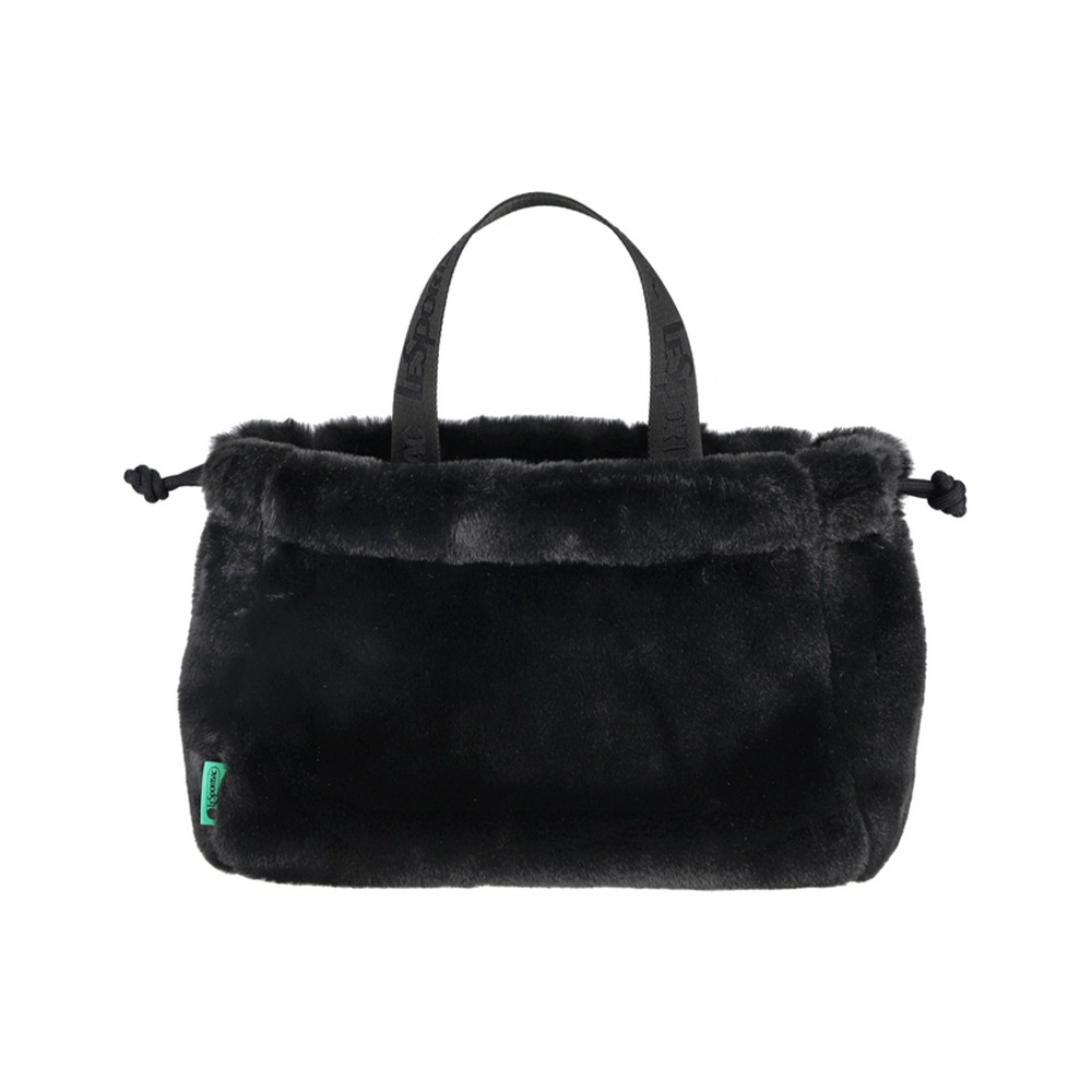 LeSportsac 2025冬季新品 FUR Drawstring Tote 羊羔絨抽繩托特包(3031)-細節圖3
