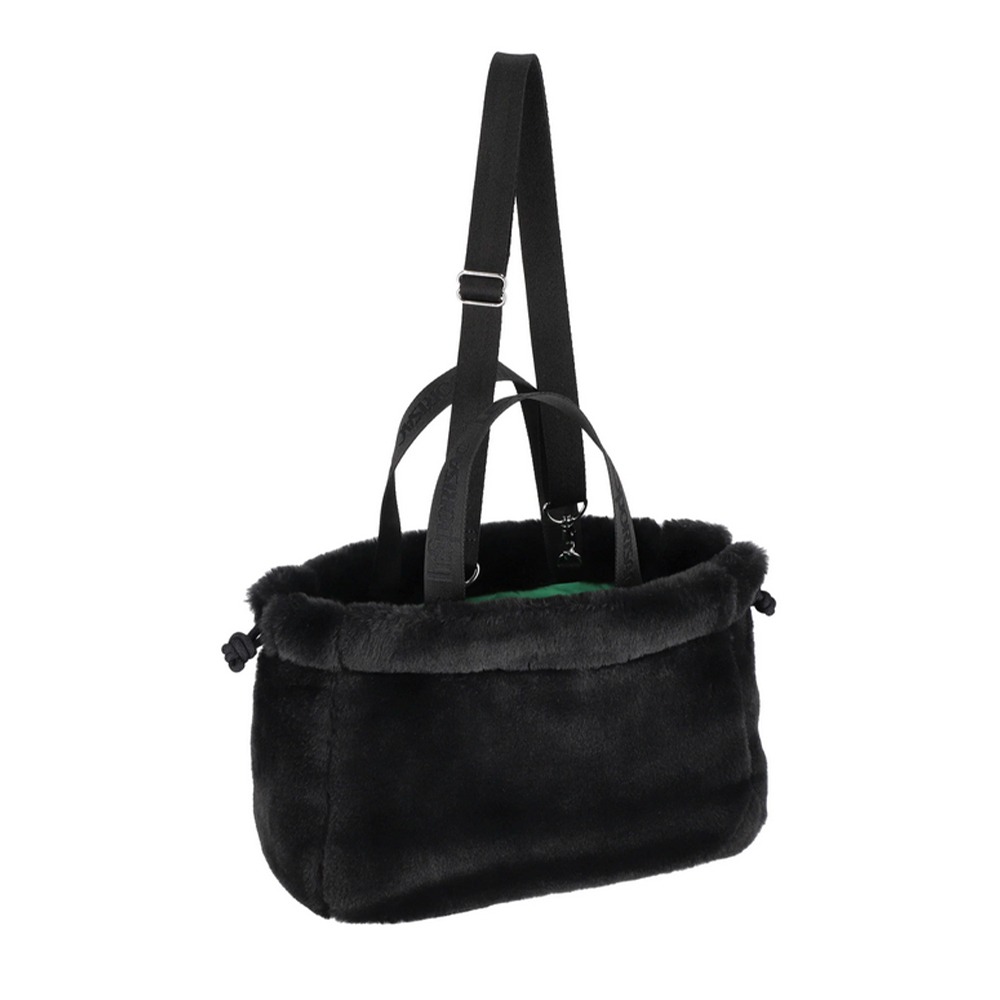 LeSportsac 2025冬季新品 FUR Drawstring Tote 羊羔絨抽繩托特包(3031)-細節圖5