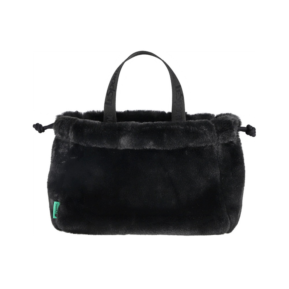 LeSportsac 2025冬季新品 FUR Drawstring Tote 羊羔絨抽繩托特包(3031)-細節圖3
