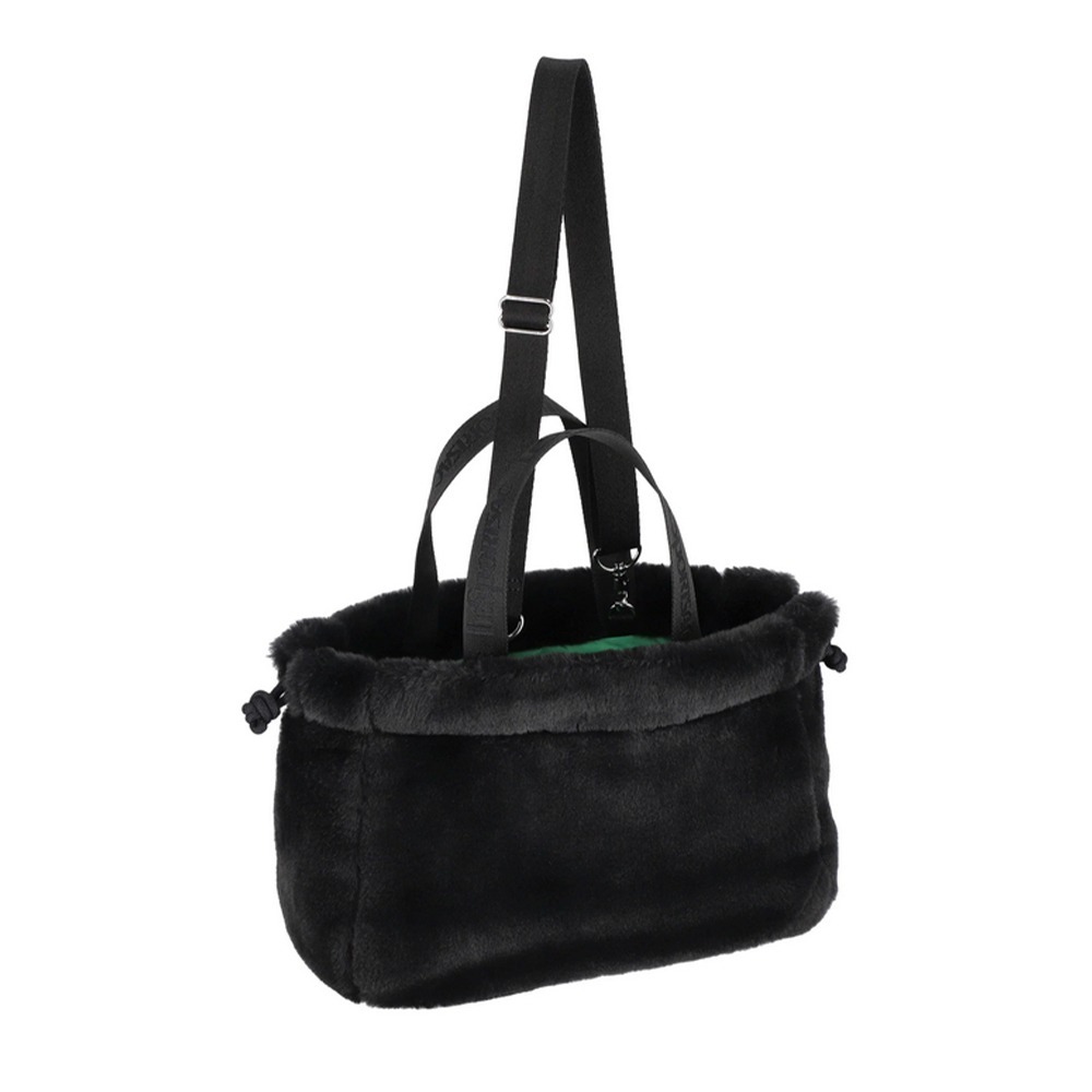 LeSportsac 2025冬季新品 FUR Drawstring Tote 羊羔絨抽繩托特包(3031)-細節圖5