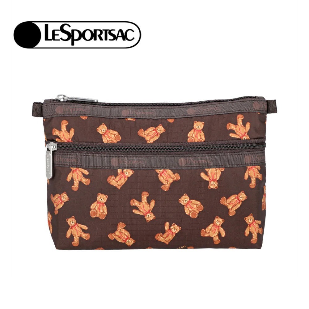 LeSportsac 2025冬季新品 CosmeticClutch 雙層拉鍊化妝包(7105)-規格圖7