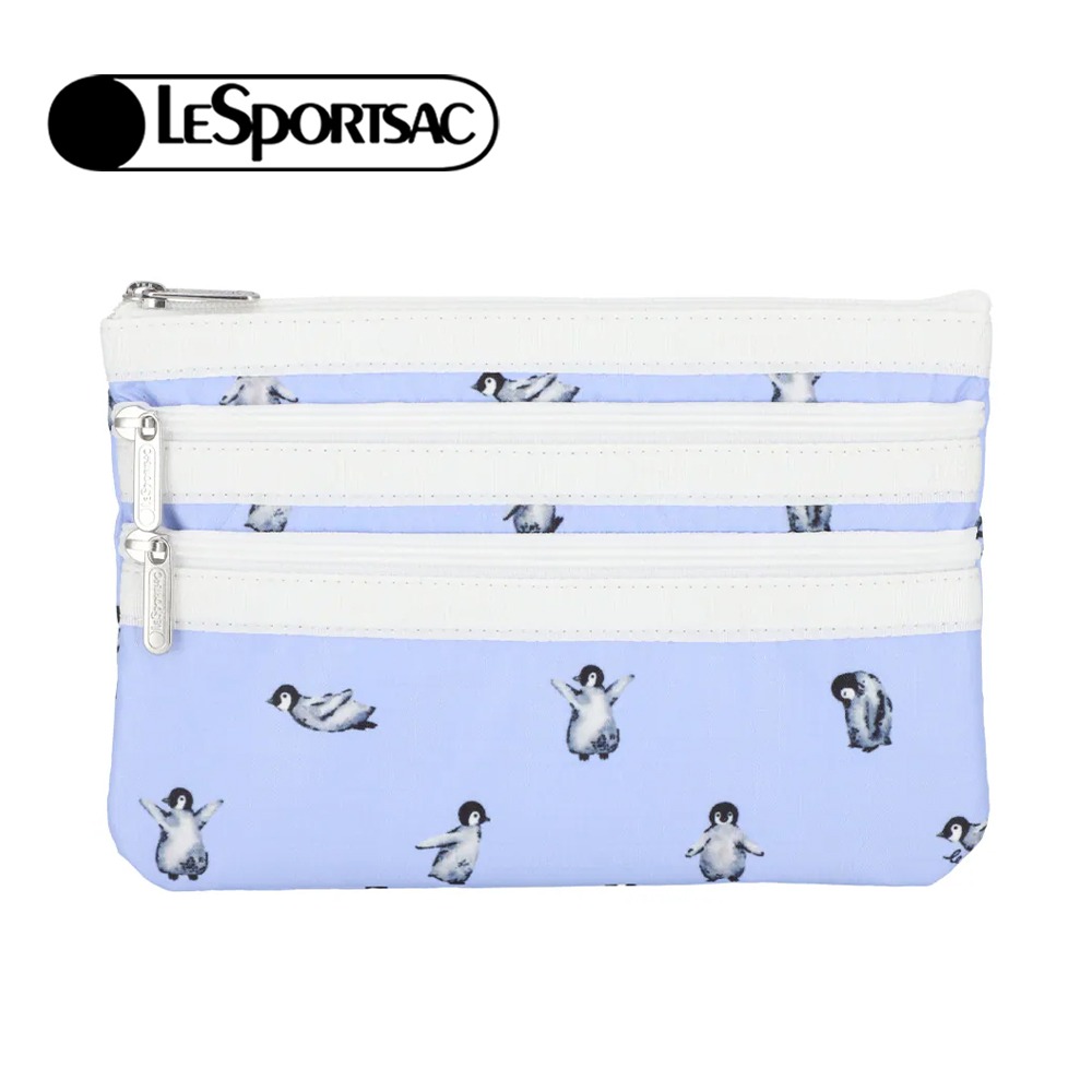 LeSportsac 2025冬季新品 3-Zip Cosmetic 三層拉鍊化妝包(7158)-規格圖6