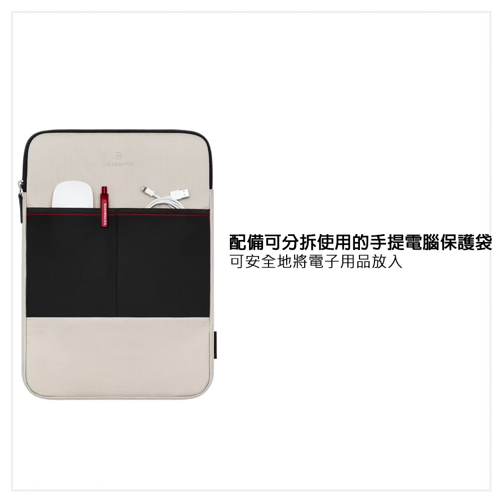 VICTORINOX 瑞士維氏 Altmont Modern後背包 黑/白/藍 653551/653552/653553-細節圖7