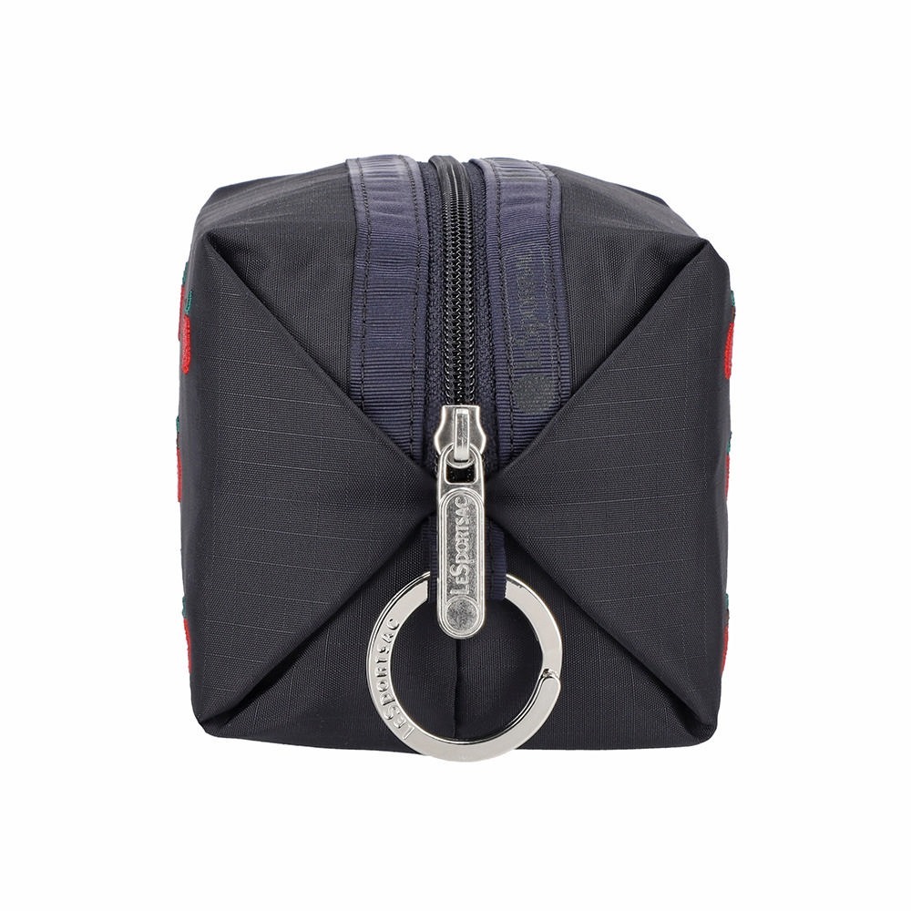 Lesportsac 2026秋季新品 Small Zip Pouch 小型拉鍊收納包(1805) HG78刺繡紅蘋果-細節圖5