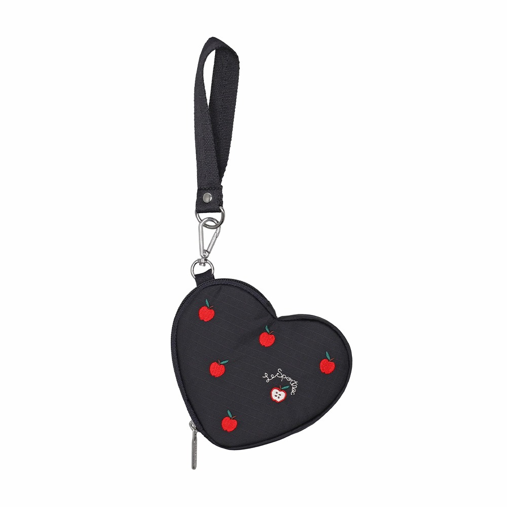 Lesportsac 2026秋季新品 Heart Wristlet 愛心造型零錢包(3006) HG78刺繡紅蘋果-細節圖3