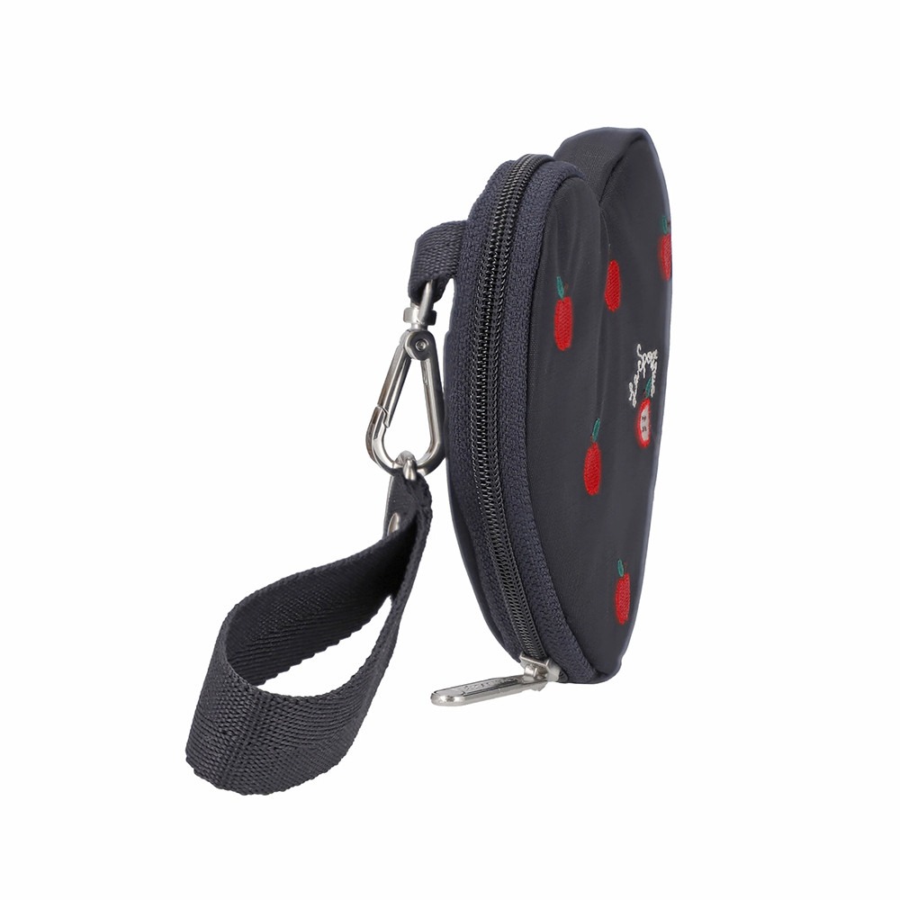 Lesportsac 2026秋季新品 Heart Wristlet 愛心造型零錢包(3006) HG78刺繡紅蘋果-細節圖7