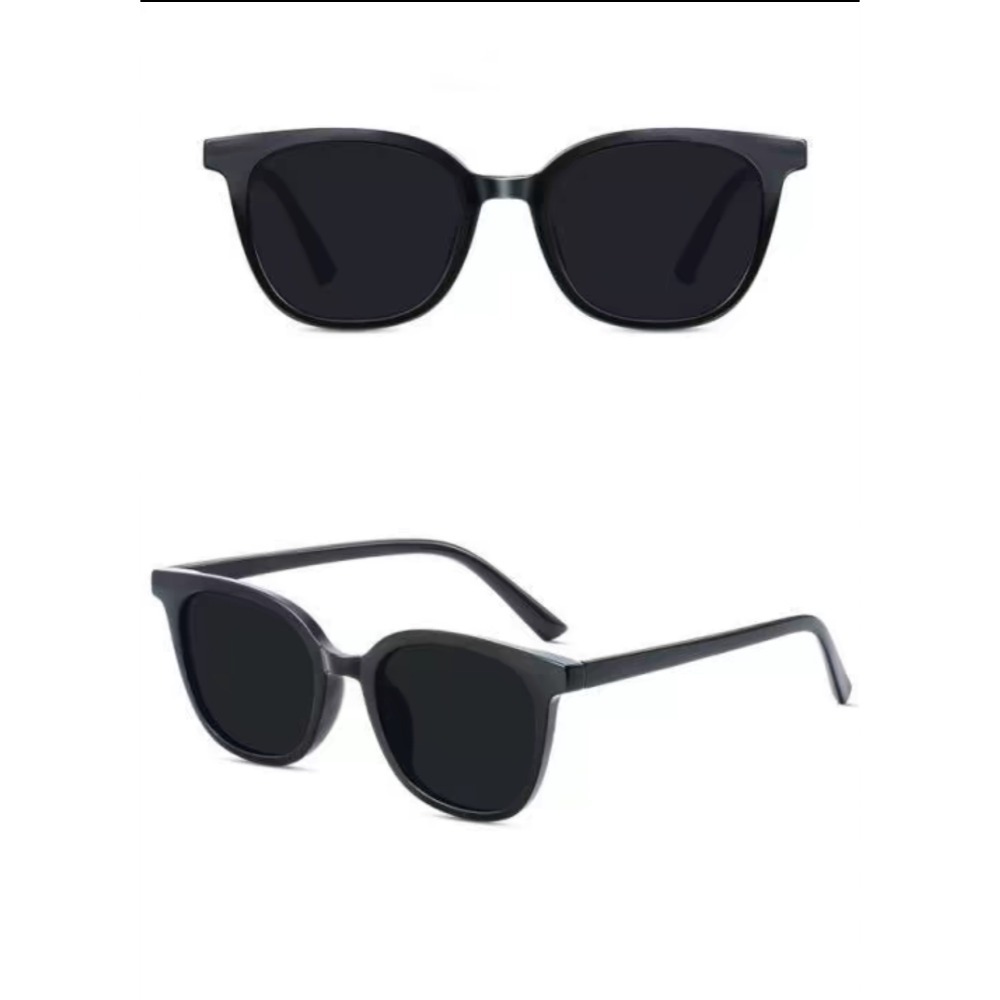 落日色韓版ins風 方形防曬墨鏡女圓臉顯瘦-細節圖4