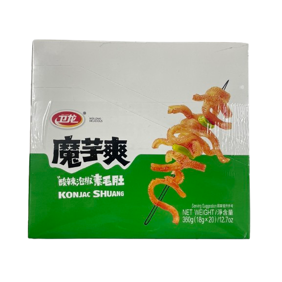 衛龍 魔芋爽 素毛肚 盒裝360克(18g*20包)-規格圖2