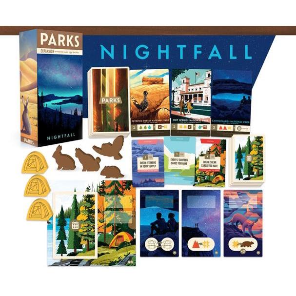 國家公園 夜幕擴充 Parks nightfall 繁體中文版 高雄龐奇桌遊-細節圖2