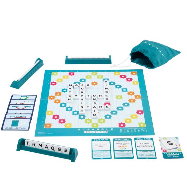 英文拼字遊戲 Scrabble 2024新美術版本 英文拼字桌遊 高雄龐奇桌遊-細節圖2