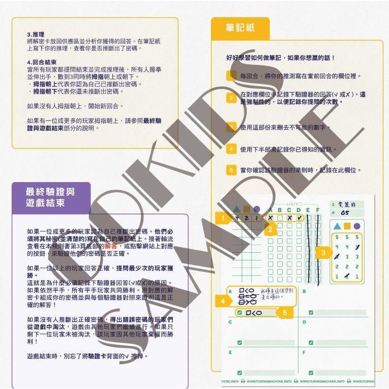 圖靈解密 Turing Machine 繁體中文版 高雄龐奇桌遊-細節圖6
