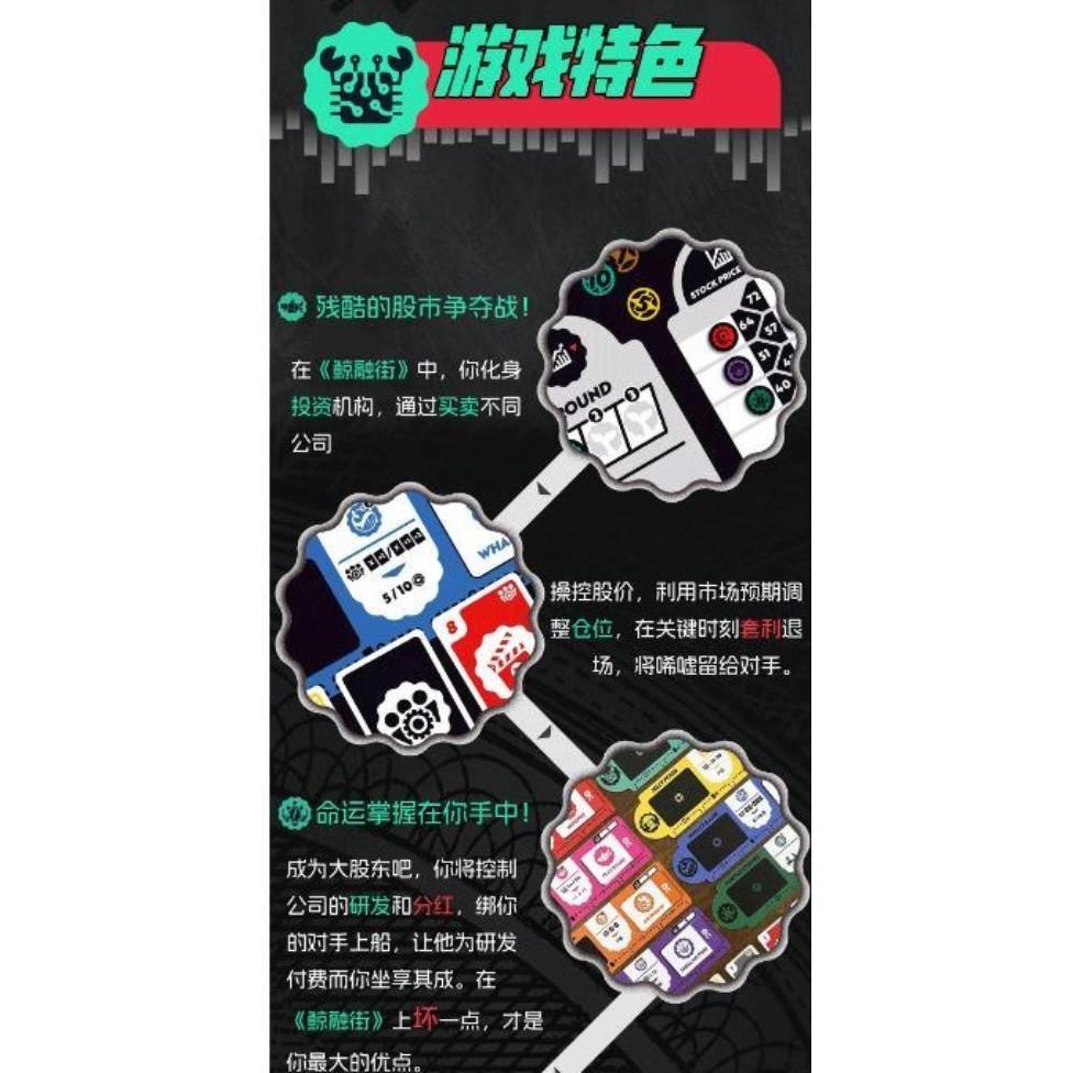 鲸融街 Whale Street 簡中版附繁體中文說明書 高雄龐奇桌遊-細節圖3