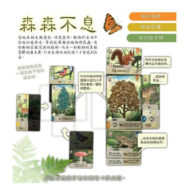森森不息 Forest Shuffle 繁體中文版 高雄龐奇桌遊-細節圖2