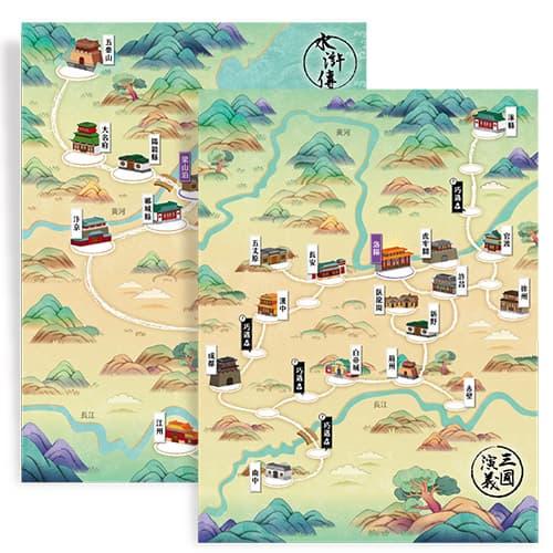 讀步經典 三國演義&水滸傳 繁體中文版 高雄龐奇桌遊-細節圖6