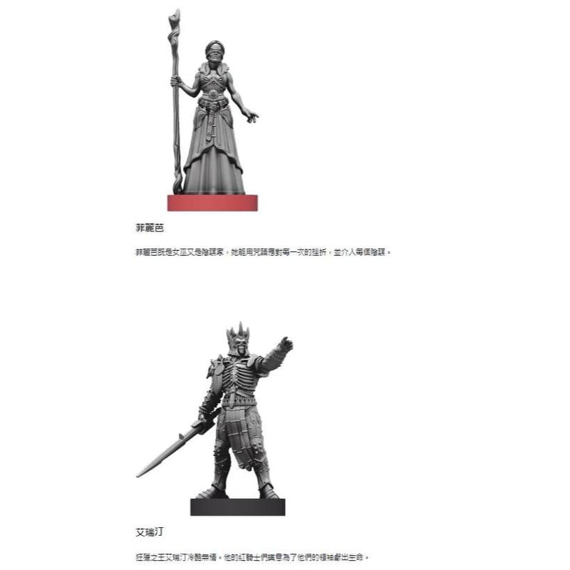 無雙對決 巫師 鋼劍與銀劍+王國殞落 Unmatched Witchers 送限量模型 繁中 高雄龐奇桌遊-細節圖8