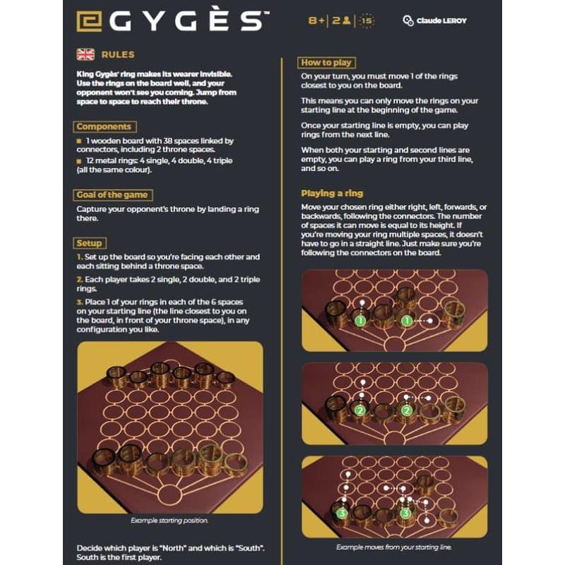 奪座金環 Gyges 英文版 高雄龐奇桌遊-細節圖4