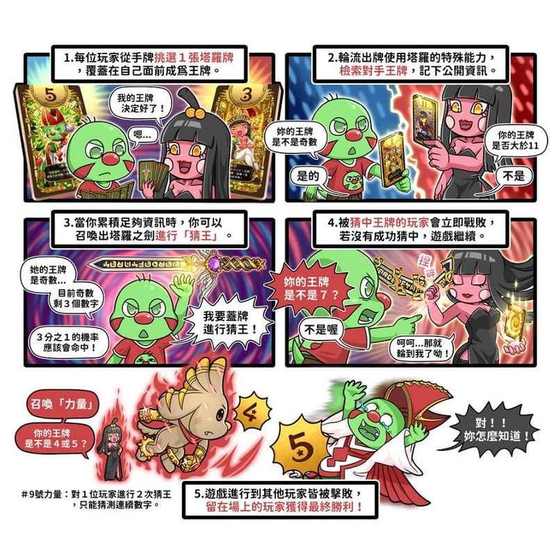 吾王 塔羅之戰 新神X崛起 繁體中文版 高雄龐奇桌遊-細節圖3