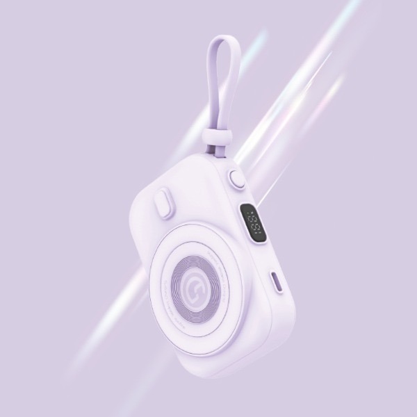 ( 現貨）  編哥Gelovery 多功能行動電源10000 mAh（紫 / 粉 / 白）-細節圖2