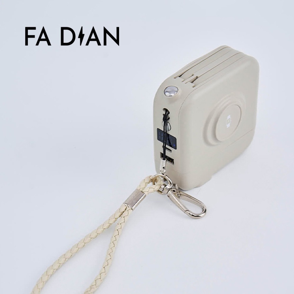 ( 現貨 )  發電『可拆式』萬用行動電源10000mAh - 黑 白  甜拿鐵 銀-細節圖2