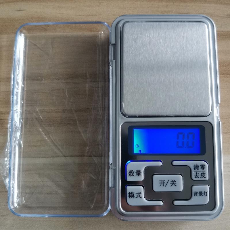 台灣 家用500g中文電子秤 金屬迷你電子秤 中文玉石珠寶秤 食品秤克重秤2*AAA供電 迷你秤 日式無印秤重液晶顯示屏-細節圖4