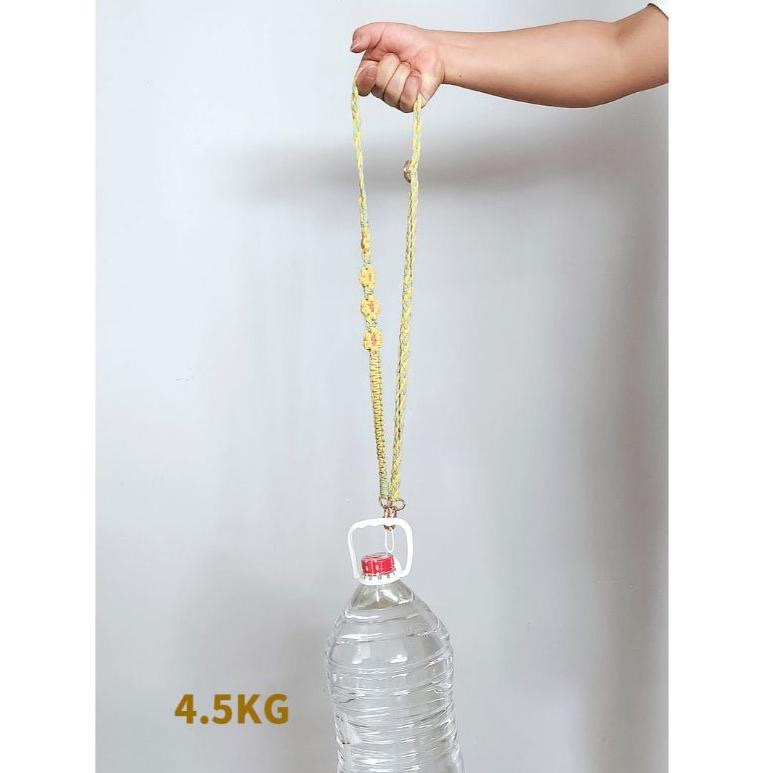 Čechy花花手工編織調節式手機背繩耳機掛繩 捷克手工掛繩 波西米亞手工編織手機繩 斜背可調節掛飾花朵菊花小雛菊手 機鏈-細節圖2