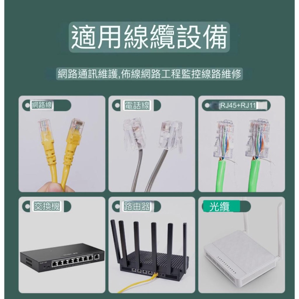 網路線檢測器 乙太網路測試儀 ANENG 接網路頭測試器 電話線網路故障查詢儀 水晶頭單邊偵測器 網路線維修 測試功能-細節圖7