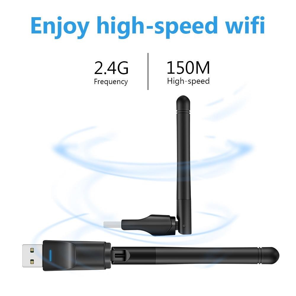 USB Wifi配對器150Mbps 2.4ghz 天線 USB 802.11n/g/b Wi-fi 無線網卡PC接收器-細節圖2