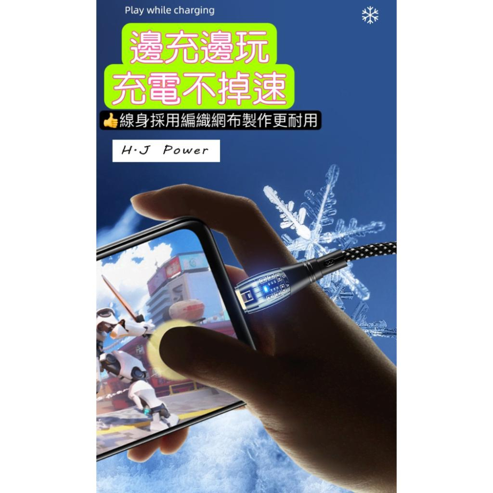 蘋果100W PD快充 超級快充數據線 CtoC 手機充電線 PD透明數據線 100w快充傳輸線 type C蘋果充電線-細節圖3