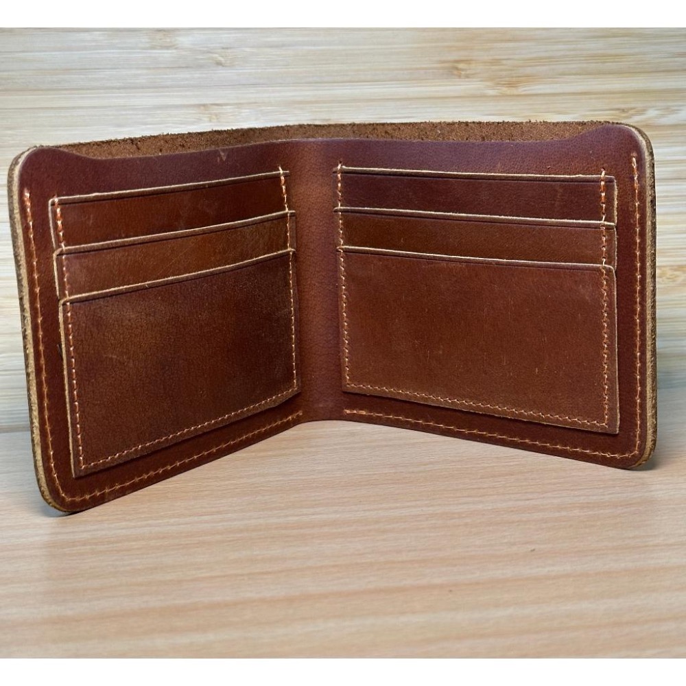 頂級頭層牛皮 頭層牛皮錢包 復古休閒皮夾 錢包 卡片包 極奢純牛皮 真皮耐用 無印短夾 瘋馬皮男士錢包 真皮橫短款-細節圖2