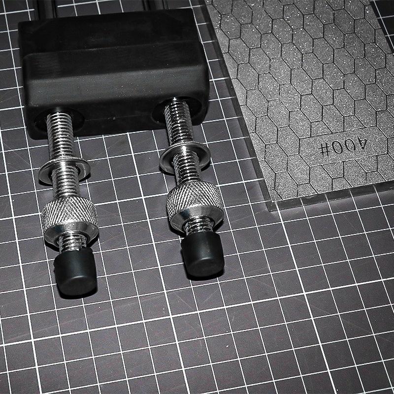 日本無印同款 良品實用磨刀器 雙面番號400番/1000番 鑽石 磨刀石 雙面磨刀石 整平石 研磨工具 附伸縮台座-細節圖2