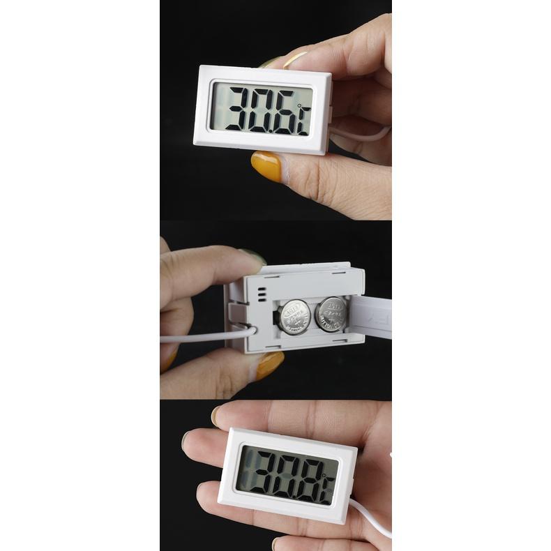 可嵌入式 台灣工業溫度計 電子溫度計 液晶顯示 冰箱溫度計 保溫箱溫度計 水族溫度計 魚缸水溫 溫度表 防水溫度計 探頭-細節圖3