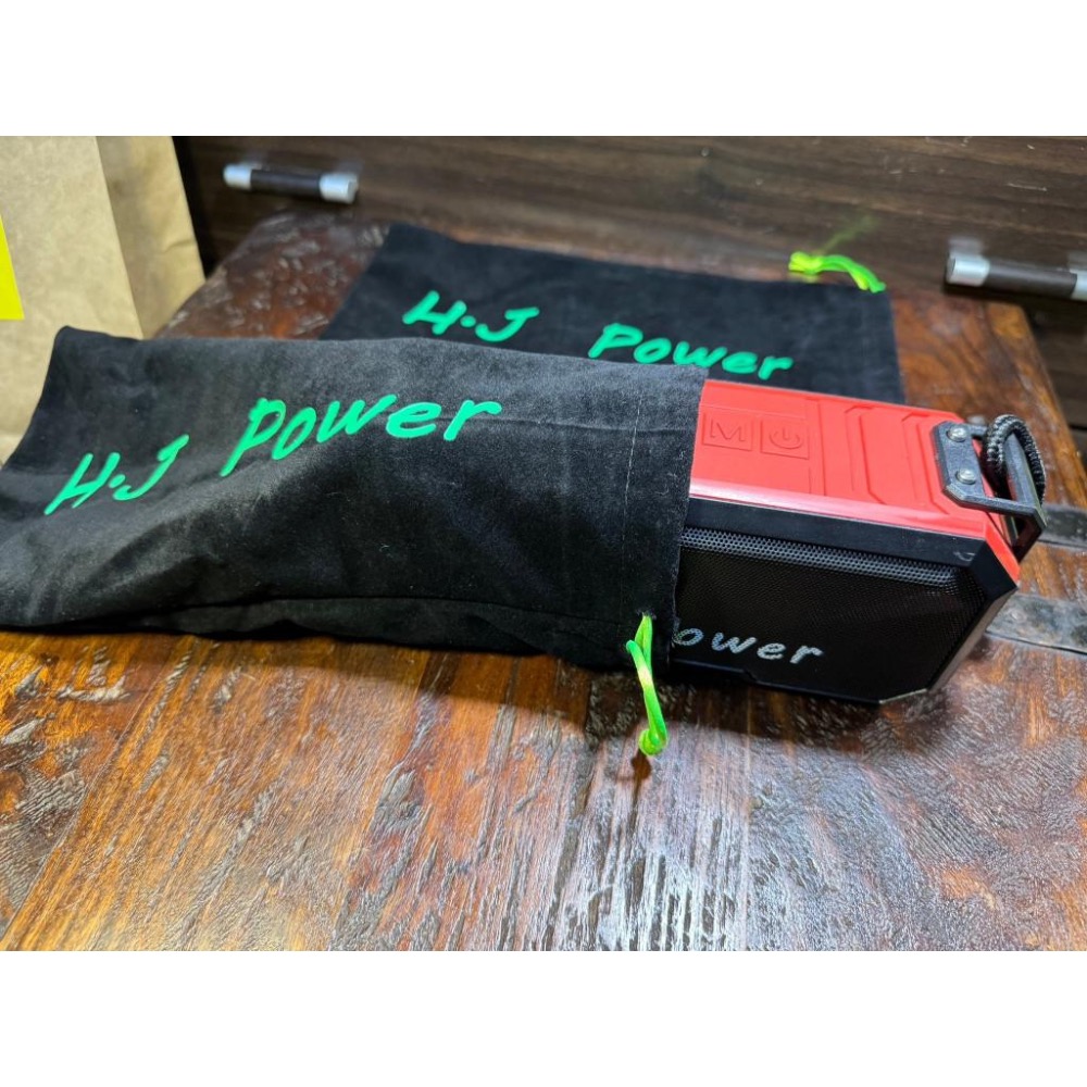 厚款黑色絨布袋 原廠X8藍芽音箱訂製防塵袋 夜魔版拉繩束口袋 飾品首飾禮品包裝袋 耳機收納 音箱束口袋 旅行3C收納袋-細節圖4