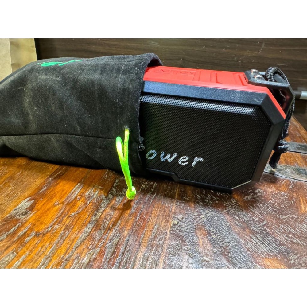 厚款黑色絨布袋 原廠X8藍芽音箱訂製防塵袋 夜魔版拉繩束口袋 飾品首飾禮品包裝袋 耳機收納 音箱束口袋 旅行3C收納袋-細節圖5