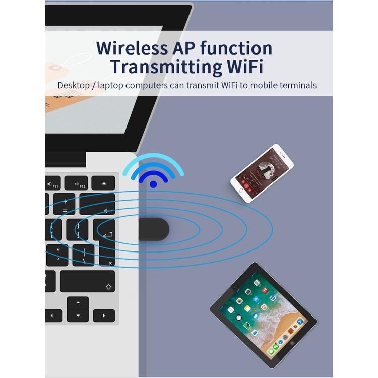 150M無線網路卡/4.2藍芽 二合一 WIFI+藍芽 150M藍牙無線網卡 USB藍牙適配器4.2接收發射器無線接收器-細節圖9